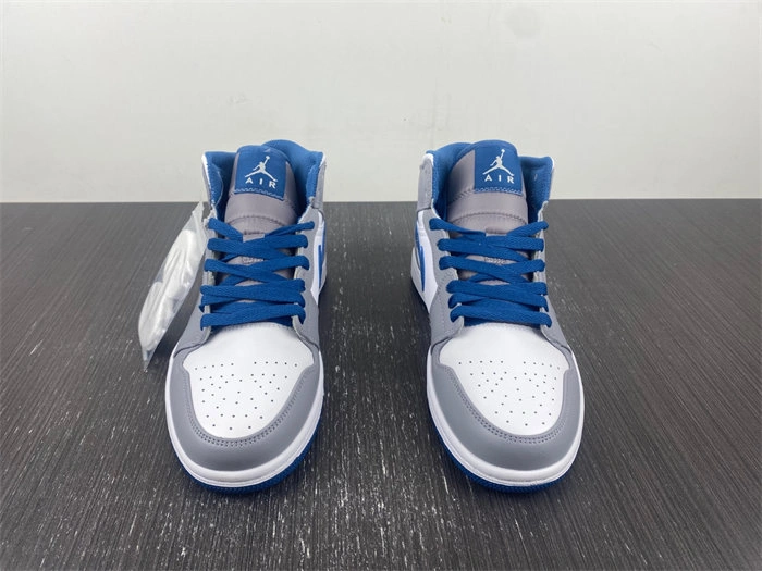 Comfortable Jordan 1 Mid True Blue Cement DO8423- 3690