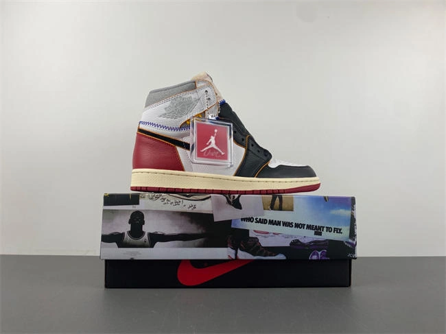Original Jordan 1 Retro High Union Los Angeles Black Toe BV1300- 3587