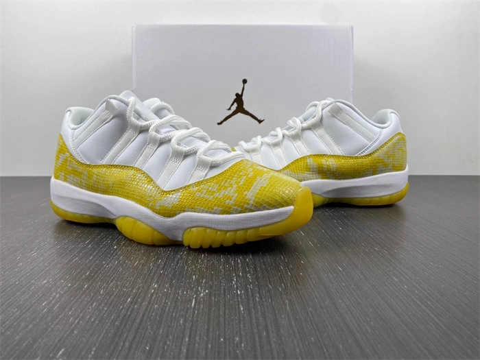 Attractive Jordan 11 Retro Low Yellow Snakeskin AH7860- 4097
