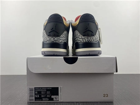 Jordan 3 Retro Black Cement Gold CK9246- SoftTouch 3832