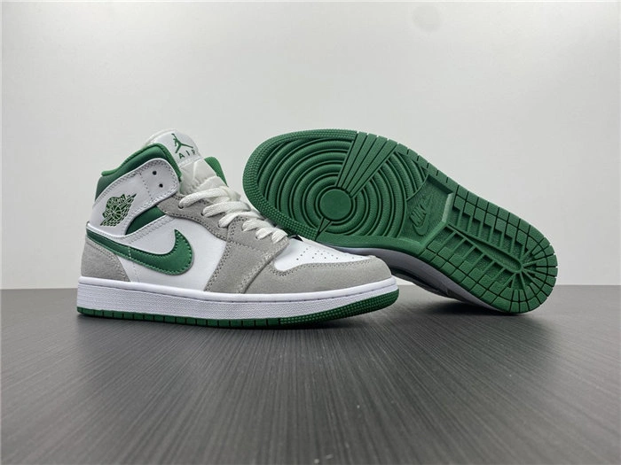Jordan1 Mid SE Grey Green DC7294- Comfortable 3705