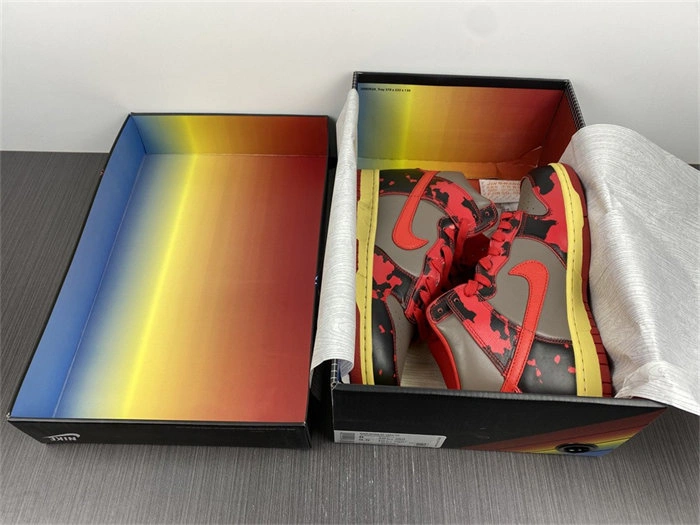 Nike Dunk High 1985 Red Acid Wash DD9404- Seasonal 4779