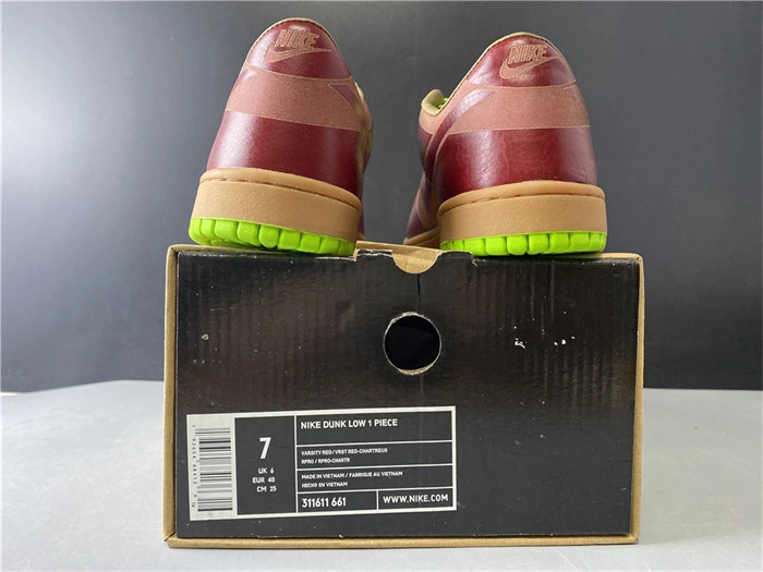 Nike Dunk Low 1-Piece Laser Varsity Red Chartreuse 311611- SportInspired 4934