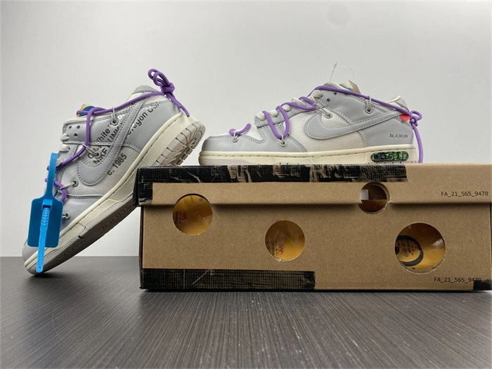 WrinkleFree Nike Dunk Low Off-White Lot 47 DM1602- 5083