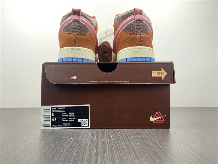 Affordable Nike Dunk Mid Social Status Free Lunch Chocolate Milk DJ1173- 4743