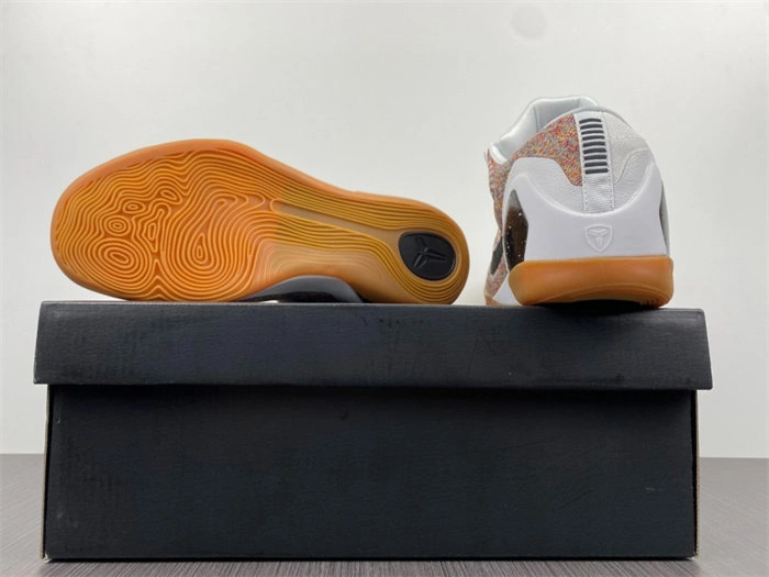 Vibrant Nike Kobe 9 Elite  Low HTM Milan White Multi-Color 698595- 5014