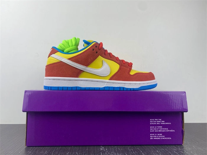 Stylish Nike SB Dunk Low Pro Bart Simpson BQ6817- 4844